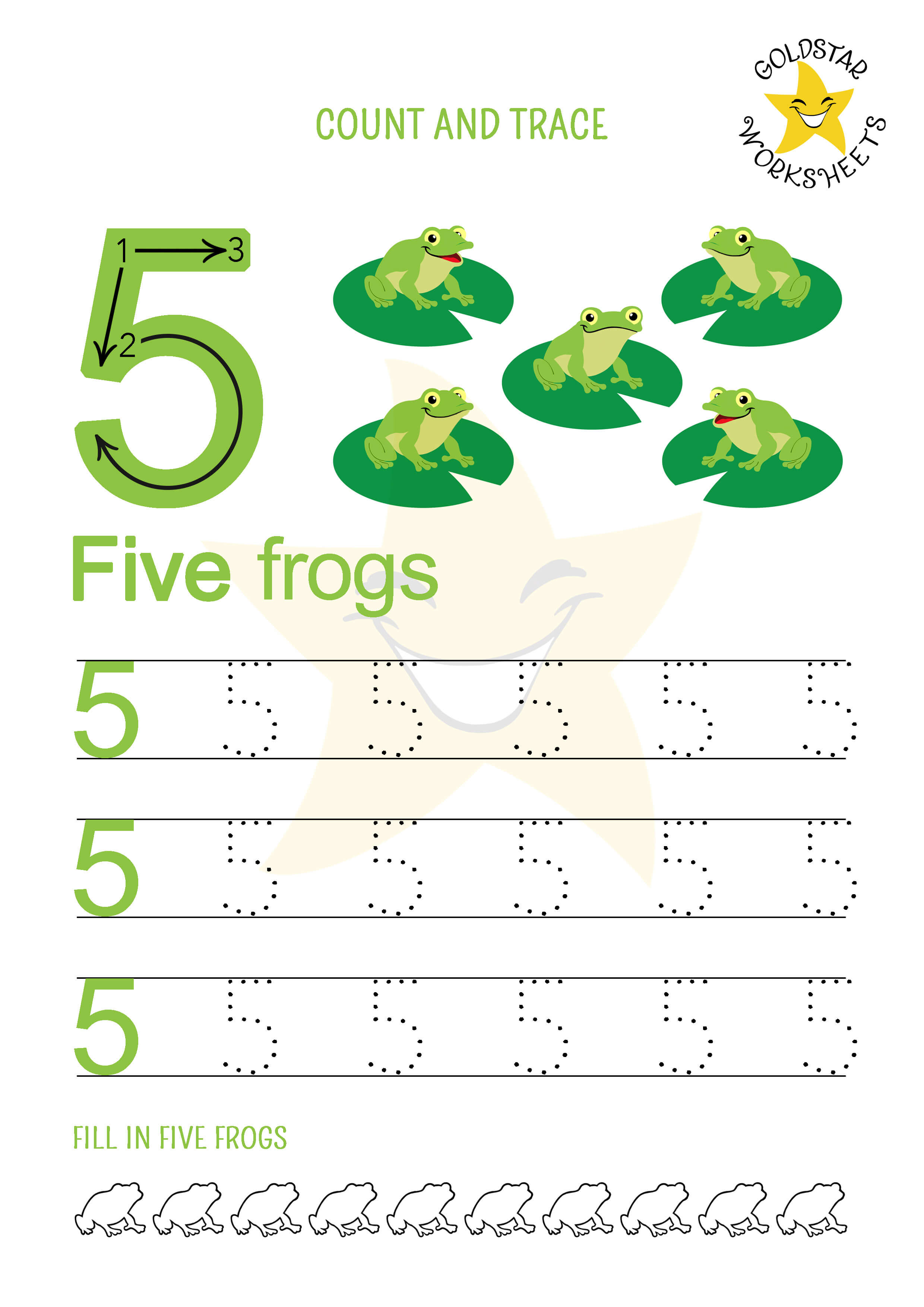 free printable number tracing worksheets from gold star worksheets