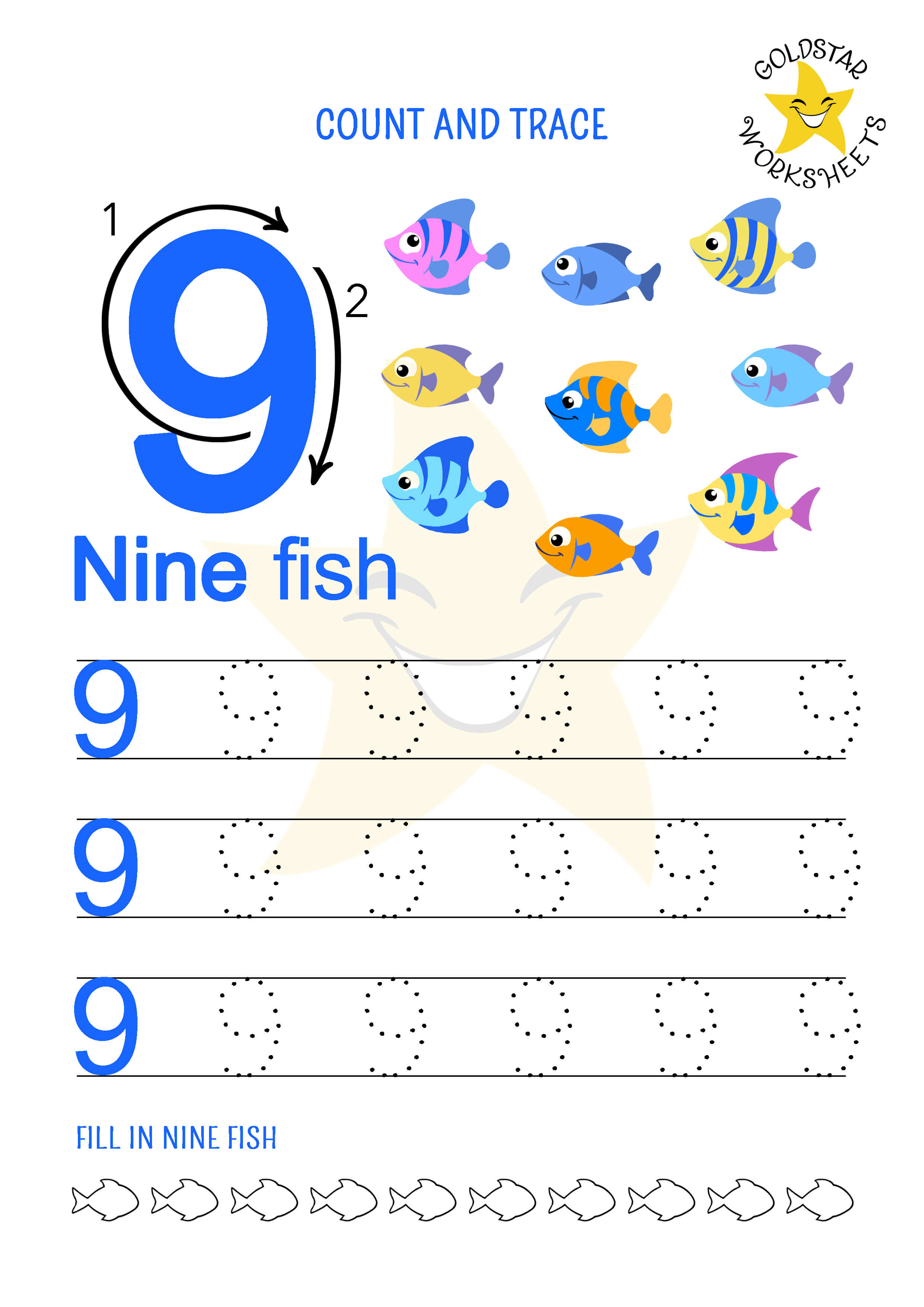 number-9-worksheet-count-trace-and-color-9-fish-free-pdf